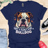 Life is better with a bulldog - V4 - Cute Stare T-Shirt